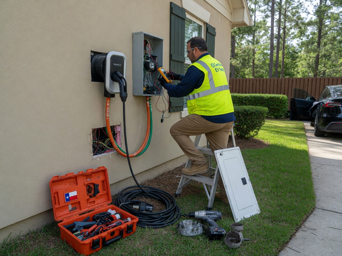 EV Charger Repair and Installation in The Woodlands Tx