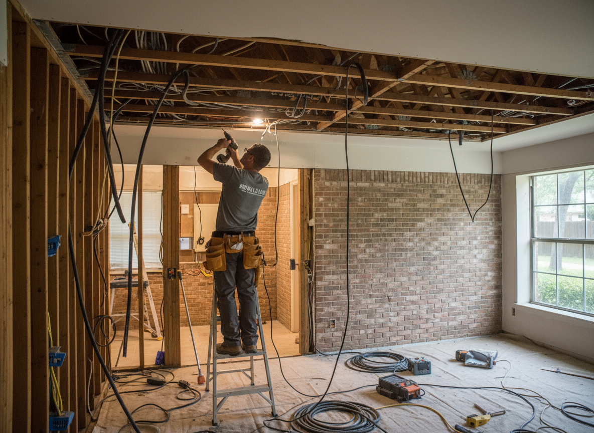 Whole House Rewiring in The Woodlands Tx